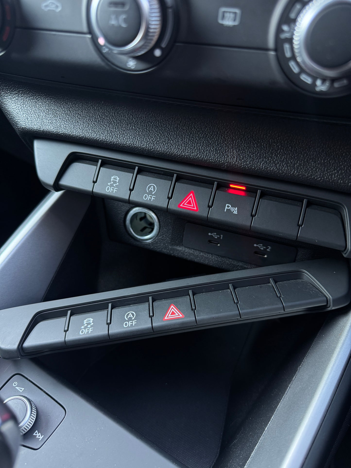Audi parking sensor button