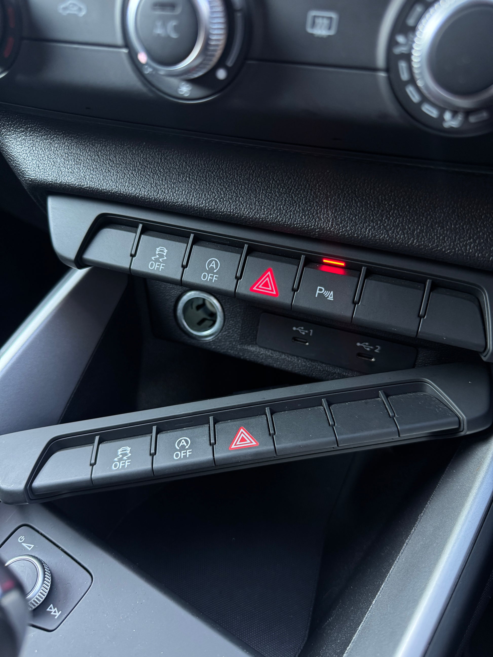 Audi parking sensor button